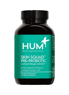 Skin Squad Pre+Probiotic Nurtures The Gut And Skin - 60 Vegan Capsules