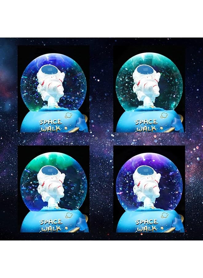 erorex 80Mm Musical Glitter Snow Globe For Kids Explore The Starry Sky With Astronaut Toys Suitable Birthday Gifts For Boys And Girls Space Themed Decoration  - Image 3