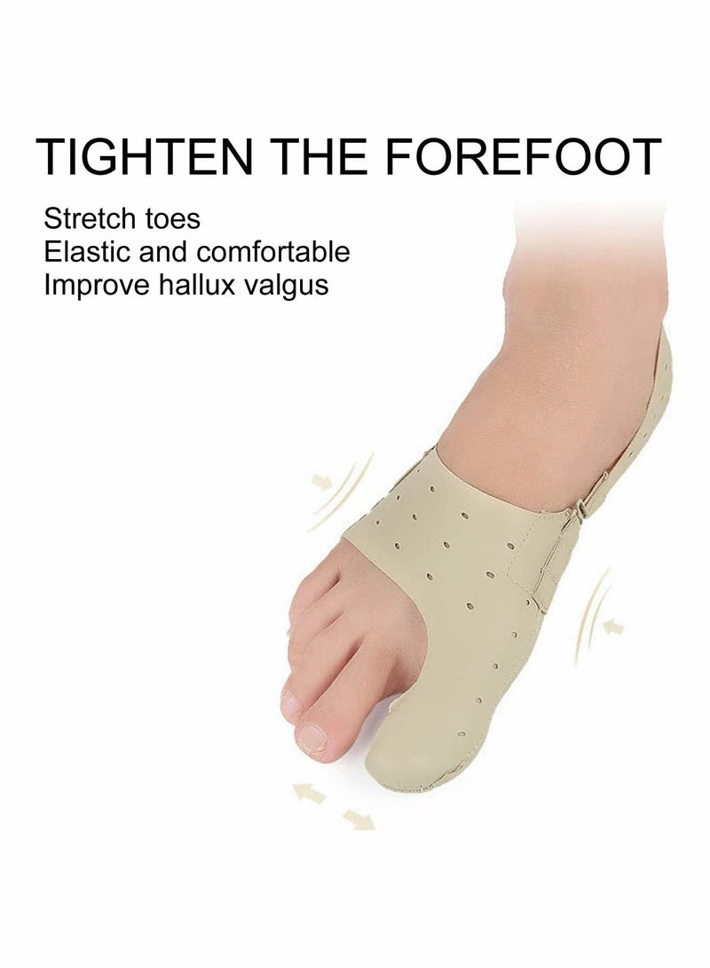 Excefore Bunion Corrector Sleeve, 2PCS Adjustable Bunion Pads Brace Cushions Toe Straightener with Gel Toe Separator Spacer Straightener and Spreader - Image 4