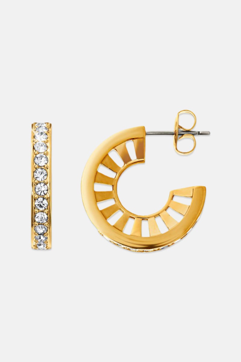 Tchibo Women 2 Pieces Earrings, Gold - Image 3