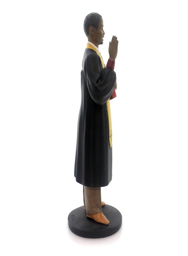Ebony Treasures Professional Preacher African American Collectible Figurine 8.5 Inch Hand Painted Resin Statue for Home Decor - Image 2