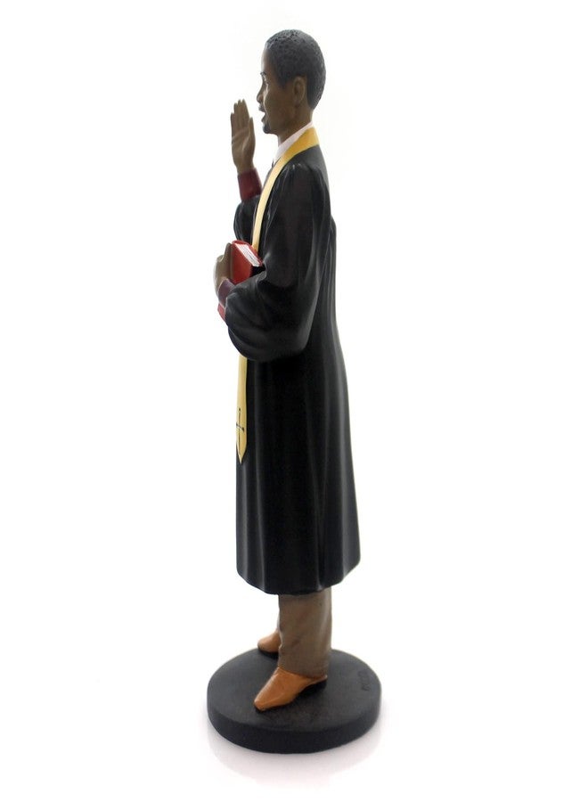 Ebony Treasures Professional Preacher African American Collectible Figurine 8.5 Inch Hand Painted Resin Statue for Home Decor - Image 4