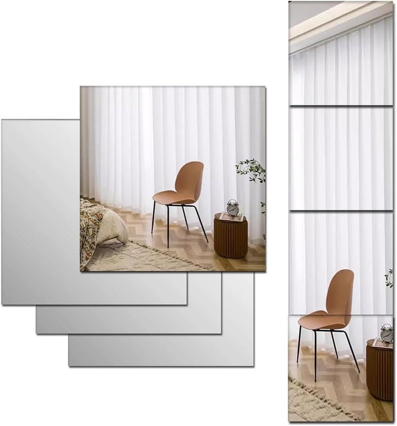 اسرلي وايت ملصقات مرايا أكريليك كبيرة بطول الجسم بالكامل - Image 1