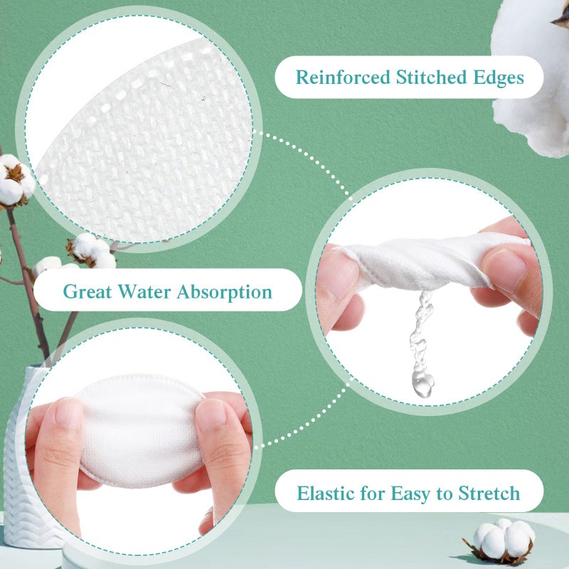 Exquisite 2000 Pcs Cotton Rounds Bulk Exfoliating Rounds for Face Makeup Remover Cotton Facial Pads for Face Makeup Removal Toner Pads - Image 3