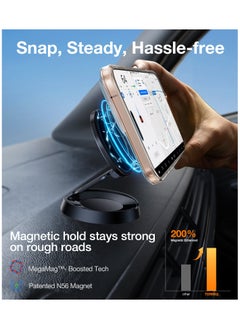 TORRAS Strong Magnetic & Seamless Stand for iPhone 16 Pro Case, [18N Mighty Magnetic] [12FT Mil-Grade Drop Tested] [Fit for MagSafe] Kickstand Protective Slim Phone Case for iPhone 16 Pro 6.3", Clear  - Image 3