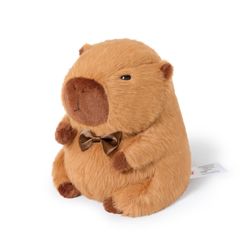 Ditucu Original Capybara Microwavable Weighted Stuffed Animal Heated Capibara Plush for Warmth Comfort Period Cramps Pain Plushies Toys Gifts for Kids Dark Brown 9 inch - Image 3