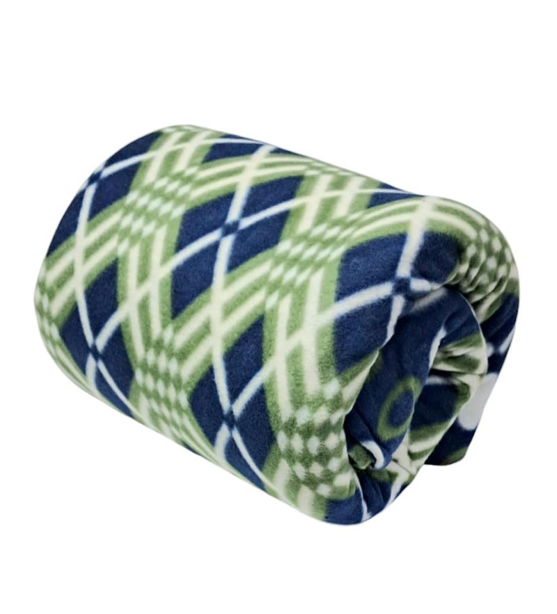 CHANDRAVATI Single Bed || 90x100||Fleece|| Quilt Cover/Duvet Cover/Rajai Cover/Blanket Cover for Winters (CC-Blue) - Image 5