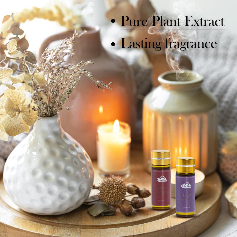 Comdian Fragrance Essential Oils Set - 14pcs, Aromatherapy Oils for Skin, Diffusers, Home Care, Humidifier Laundry, Candle Making - Tea Tree, Sandalwood, Lavender, Vanilla, Eucalyptus and More (5mL) - Image 2
