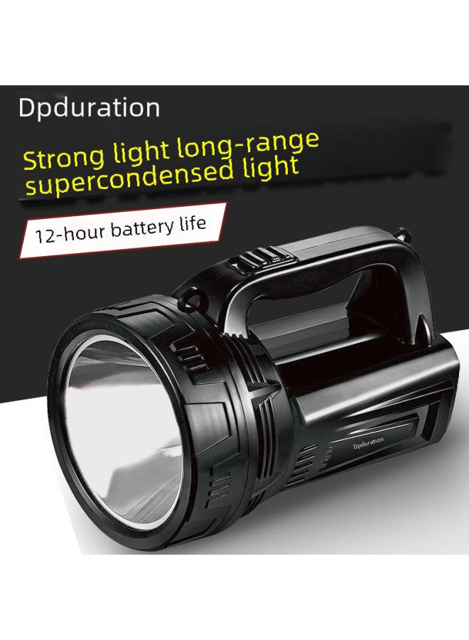 Long-term Portable Flashlight Rechargeable Outdoor Camping Long-range Searchlight Patrol Fire Emergency Hand Lamp-Color:40w (4800 Mah Lithium Battery/5.5-11 Hours Battery Life)  - Image 2