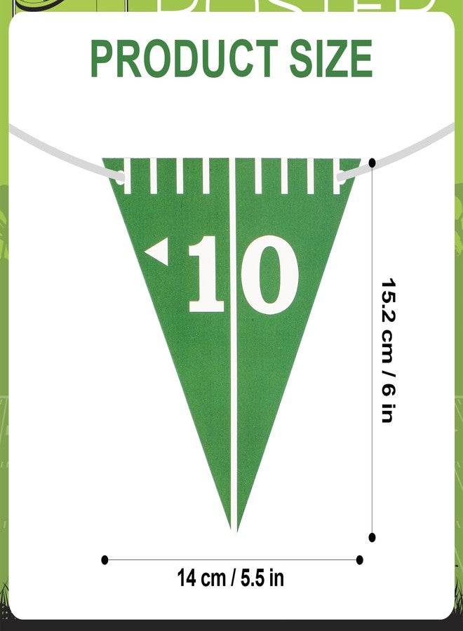 XIHIRCD 3pcs Game Time Football Banner, Football Birthday Party Decorations Football Theme Garland Sports Fantasy Football Party Decor Football Party Supplies for Superbowl Party - Image 2
