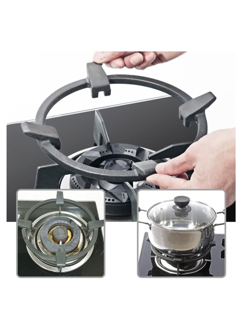 Captaintech Universal Cast Iron Wok Pan Support Rack,  Stand Non Slip Cooktop Range Pan Rack, Stove Accessories for Kitchen Wok, Cooktop, Cooking Pot (Diameter: 16cm) - Image 3