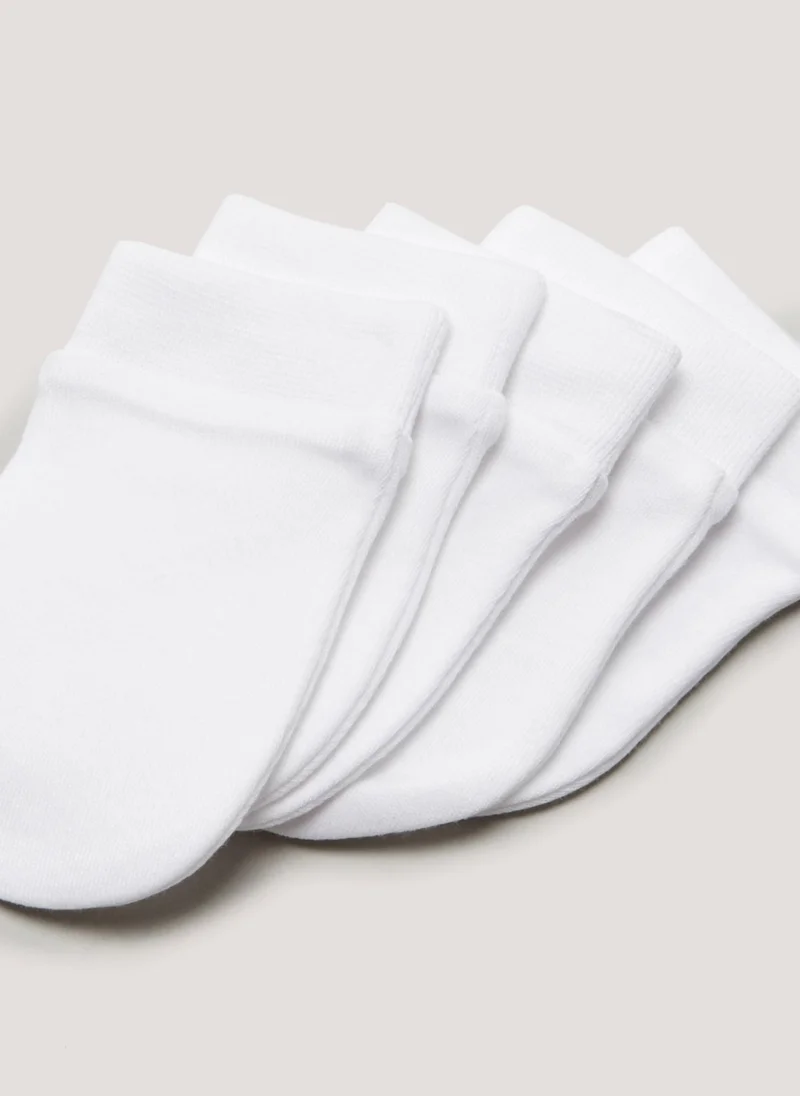 Matalan 5 Pack White Baby Scratch Mitts