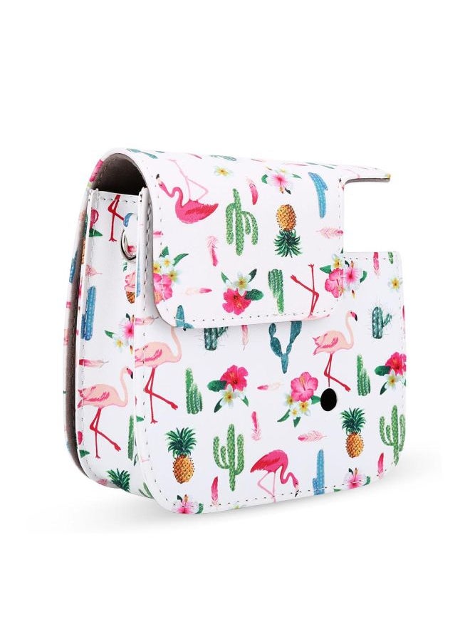 Loquat Protective Bag With Shoulder Strap For Fuji Fujifilm Instax Mini 8/8+/9 White/Pink/Green  - Image 3