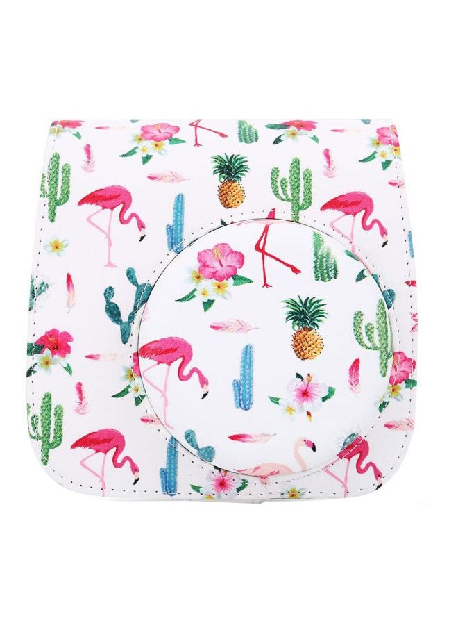 Loquat Protective Bag With Shoulder Strap For Fuji Fujifilm Instax Mini 8/8+/9 White/Pink/Green  - Image 1