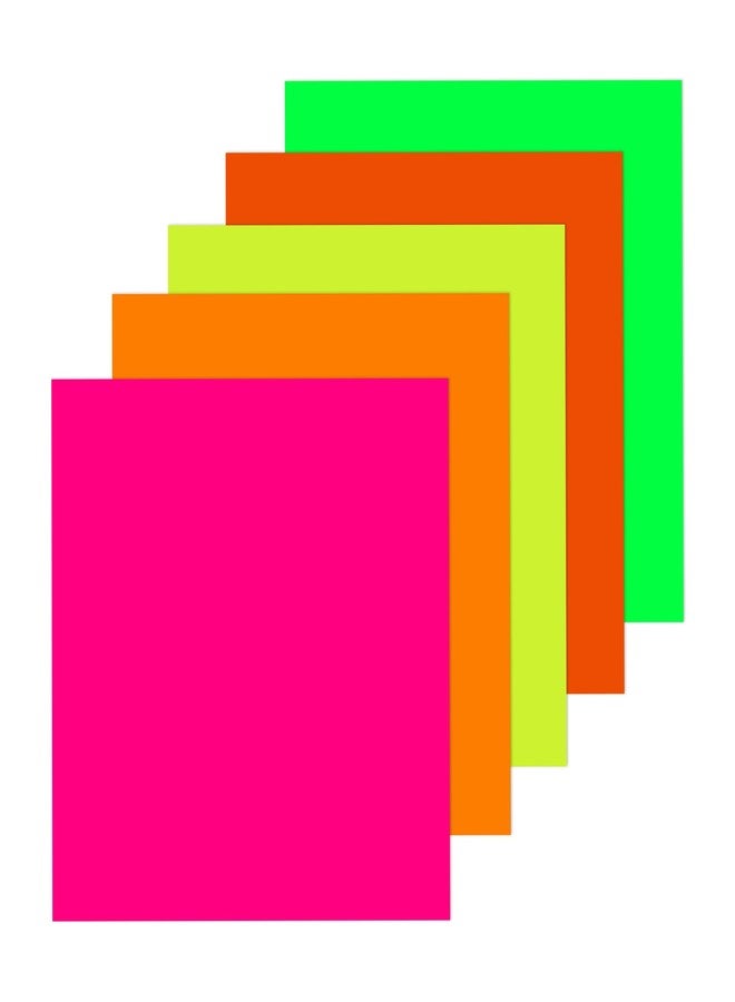 Lakeer Origami Paper 15 cm X 15 cm Pack of 100 Sheets Fluorescent Color Single Side Coloured for Origami, Scrapbooking, Hobby Crafts, Project Work, etc - Image 1