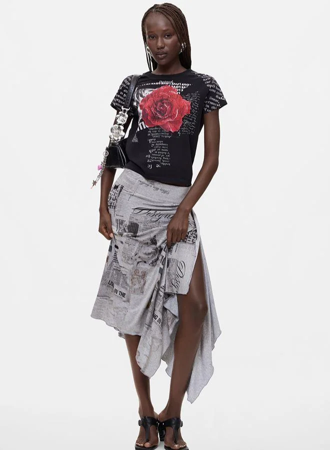 Desigual Printed T-shirt 100% cotton