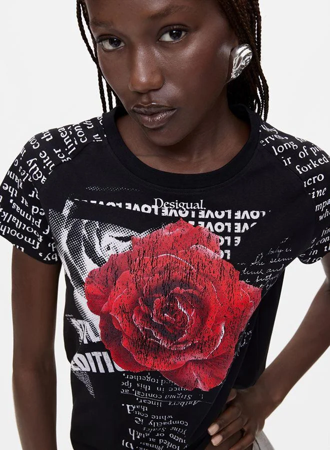 Desigual Printed T-shirt 100% cotton