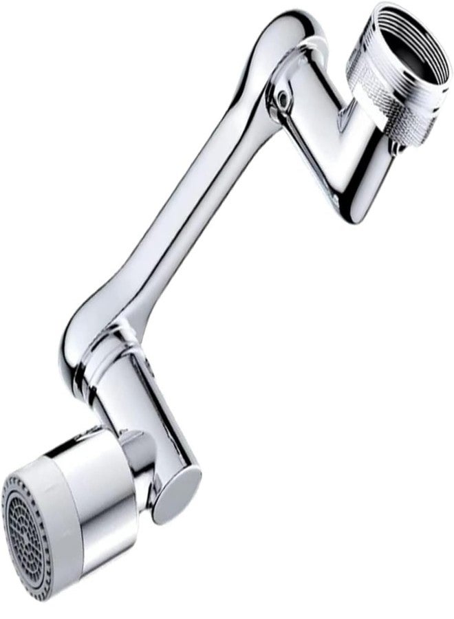 AIMERS 1080° Rotating Faucet Aerator, Universal Splash Filter Faucet Extender, Big Angle Swivel Faucet Attachment for Kitchen & Bathroom Sink, Rotatable Faucet Extension with 2 Water Flow Modes - Image 1