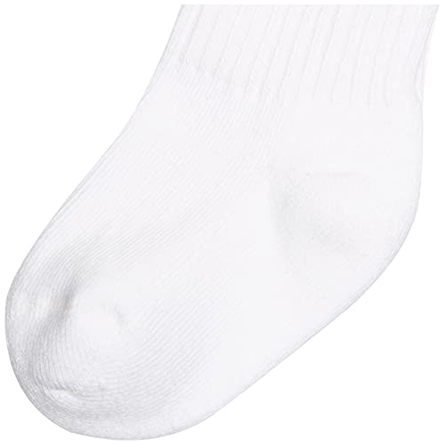 Jefferies Socks Unisex Baby Newborn Seamless Sport Half Cushion Crew Socks 6 Pack, White, 12-24 Months - Image 3