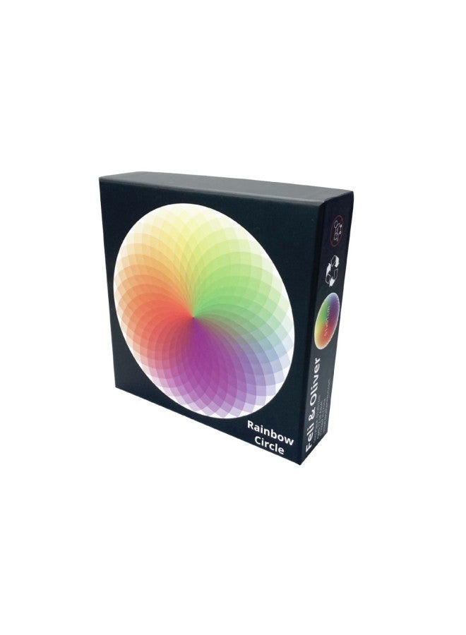 Custom 500 Pieces Rainbow Round Puzzle Cross Border Fun Color Cognitive Puzzle-Colour:Chromatography Gradient Circle - Image 2