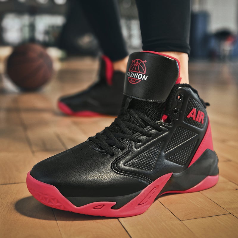 Plus Size Sneaker Teenagers High-Top Students Big Children Casual Men'S Shoes Leather Noodles Junior High School Basketball Shoes Outdoor - Image 5