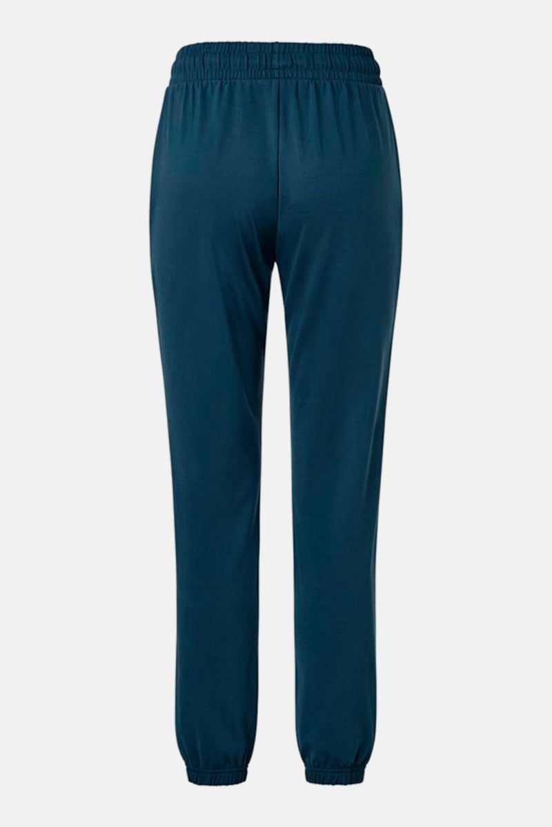 Tchibo Women Regular Fit Solid Jogger Pants, Blue - Image 3