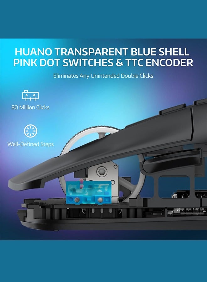 Attack Shark X6 Lightweight Wireless Gaming Mouse with Tri-Mode Wired/2.4GHz/BT5.2, PAW3395 Optical Sensor,Up to 26K DPI RGB Touch Magnetic Charging Base - Image 3