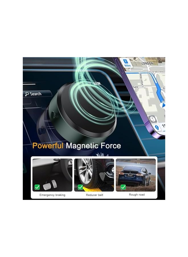 Green Tiger Car Phone Holder - Vacuum Suction Mount for iPhone. Magnetic Car Phone Holder. Cup Phone Holder - Image 2