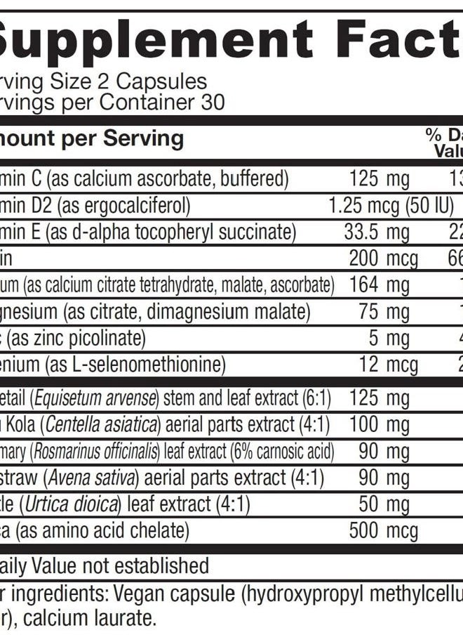 Vitanica , Luminous, Hair, Skin and Nail Support, Vegan, 60 Capsules  - Image 2