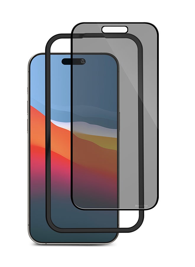 ArmorPro iPhone 16 Pro Max, 3-in-1 Protection Combo, Privacy Shield, MagSafe Compatible Clear - Image 3