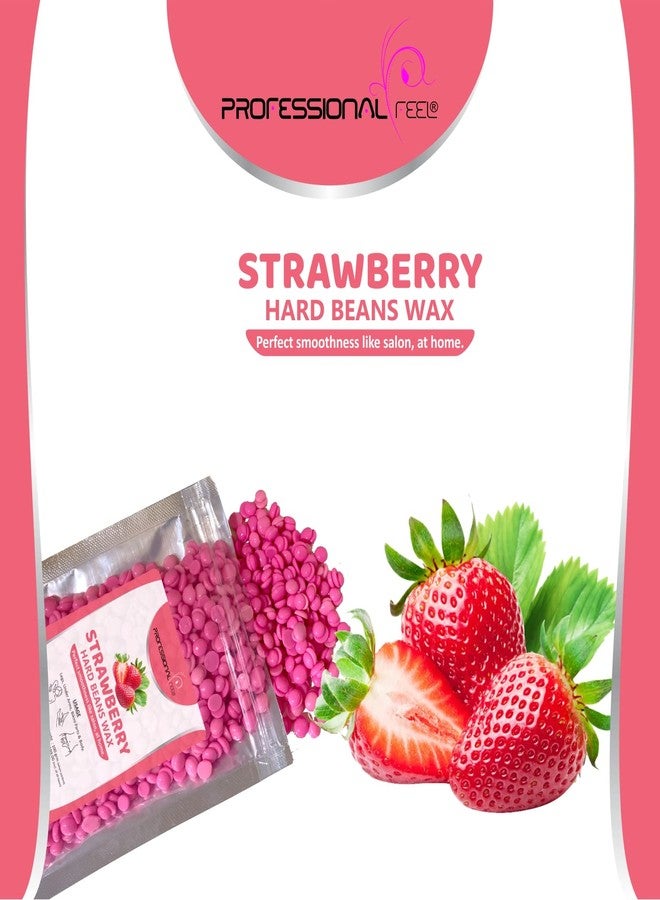 Professional Feel Strawberry Wax Beans Hard Hair Body Wax Beans - Best for Painless Hair Removal, Waxing for Face, Eyebrow, Back, Chest, Bikini Areas, Legs Easily At Home - 100 Grams (strawberry) - Image 4