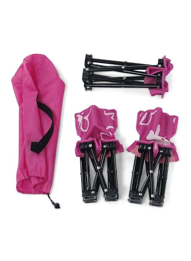 Emily Rose Emily Rose 18 Inch Doll 3-PC Folding Camp Camping Beach Sports Chairs and Table | Doll Furniture is Compatible with16-18" American Girl Dolls  - Image 1