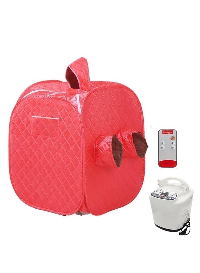 ميكسد ساونا بخار محمولة قابلة للطي، ساونا منزلية، بخار كامل الجسم، جهاز تبخير العرق، جهاز تحكم عن بعد، تحكم دقيق في درجة الحرارة، فقدان الوزن، إزالة السموم - Image 1