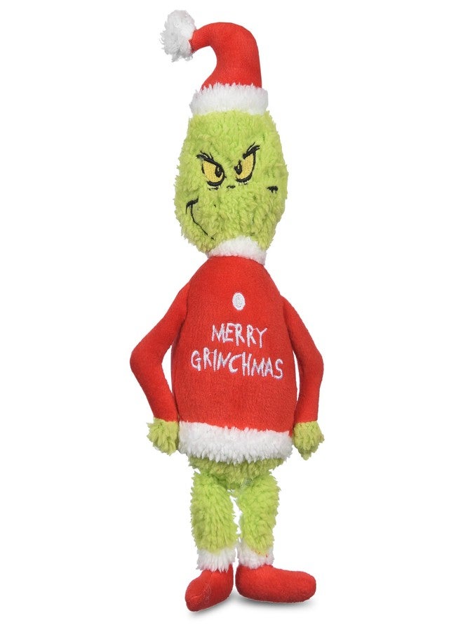 Dr. Seuss: Holiday Merry Grinchmas Grinch Plush Squeaker Toy- 9" - Image 1