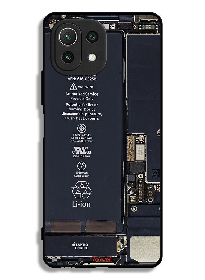 Tolwak Xiaomi Mi 11 Lite Protective Case Cover Phone Circuit Pattern - Image 2