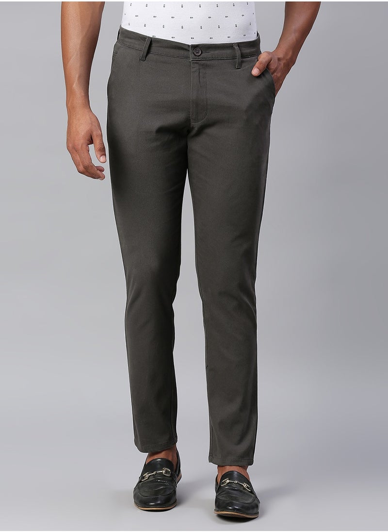 Dennis Lingo - Dark Grey Chinos for Men - Tapered Fit, 100% Cotton - Image 1