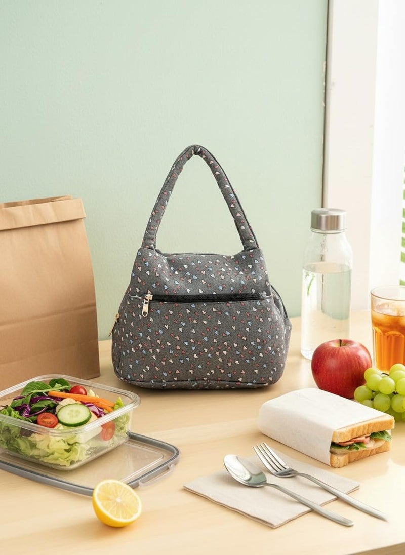 ENSAC Women’s Printed Fabric Handbag | Trendy Shoulder Bag for Daily Use | Lightweight, Spacious & Stylish Purse for Office, Shopping, & Travel - Image 2