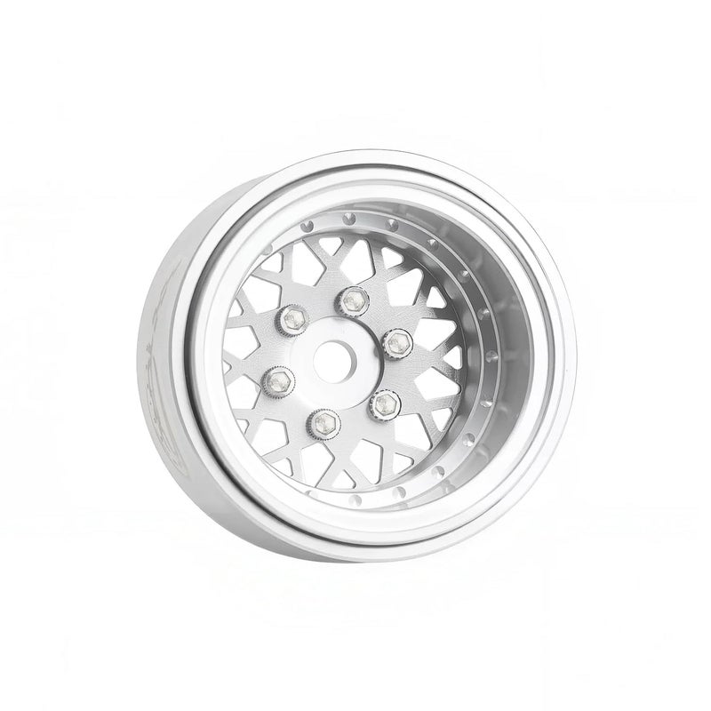 TCRC 4PCS Deep Dish Grade 5 Titanium Wheel Face 10 Inch Beadlock Wheels Hubs for 124 Axial SCX24 TRX4M FCX24 Redcat Ascent18 HPI Venture18 118 RC Crawler Car Upgrade Parts - Image 3
