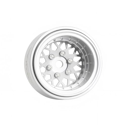 TCRC 4PCS Deep Dish Grade 5 Titanium Wheel Face 10 Inch Beadlock Wheels Hubs for 124 Axial SCX24 TRX4M FCX24 Redcat Ascent18 HPI Venture18 118 RC Crawler Car Upgrade Parts - Image 1