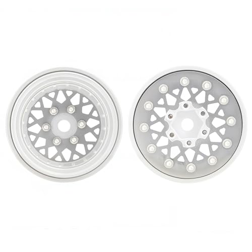 TCRC 4PCS Deep Dish Grade 5 Titanium Wheel Face 10 Inch Beadlock Wheels Hubs for 124 Axial SCX24 TRX4M FCX24 Redcat Ascent18 HPI Venture18 118 RC Crawler Car Upgrade Parts - Image 5