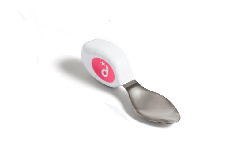 doddl Toddler Utensils, Ergonomic Fork Spoon and Knife Set for Self Feeding, Stainless Steel Silverware for 1-3 Year Olds, BPA Free, Dishwasher Safe (Magenta) - Image 4