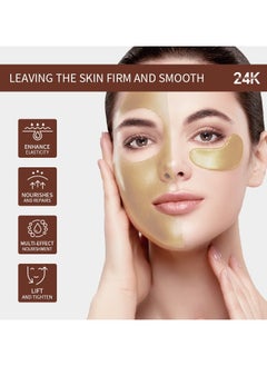 Kormesic 24K Gold Facial Skincare Hydration Set (Includes 24K Gold Gentle Facial Cleanser 20g, Gold Collagen Peel-Off Mask 25g, Gold Collagen Essence Mask 7.5g×2, and Gold Soothing Serum 15ml)  - Image 5