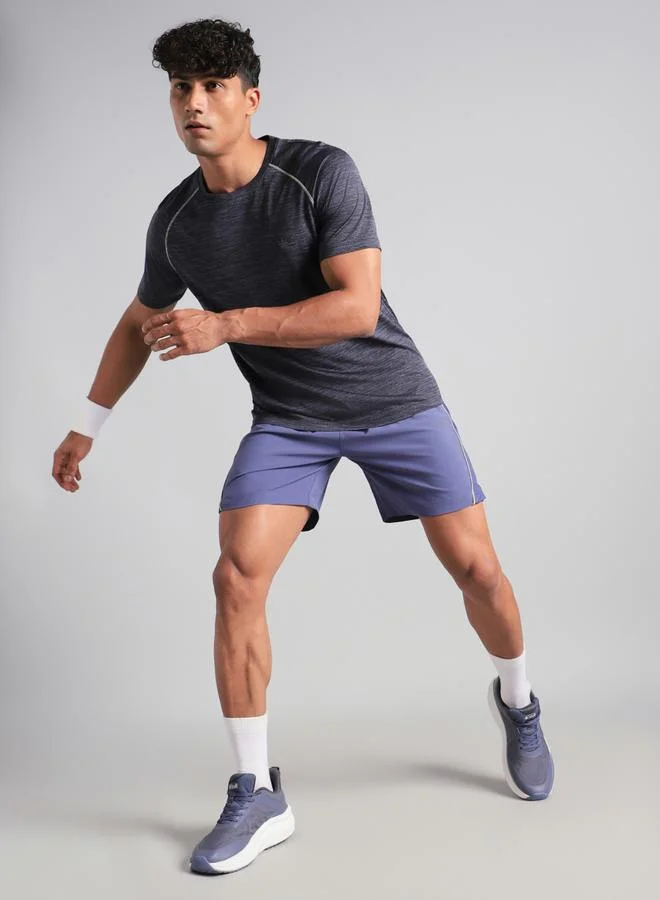 Cult Men Purple Runners Sprint Shorts