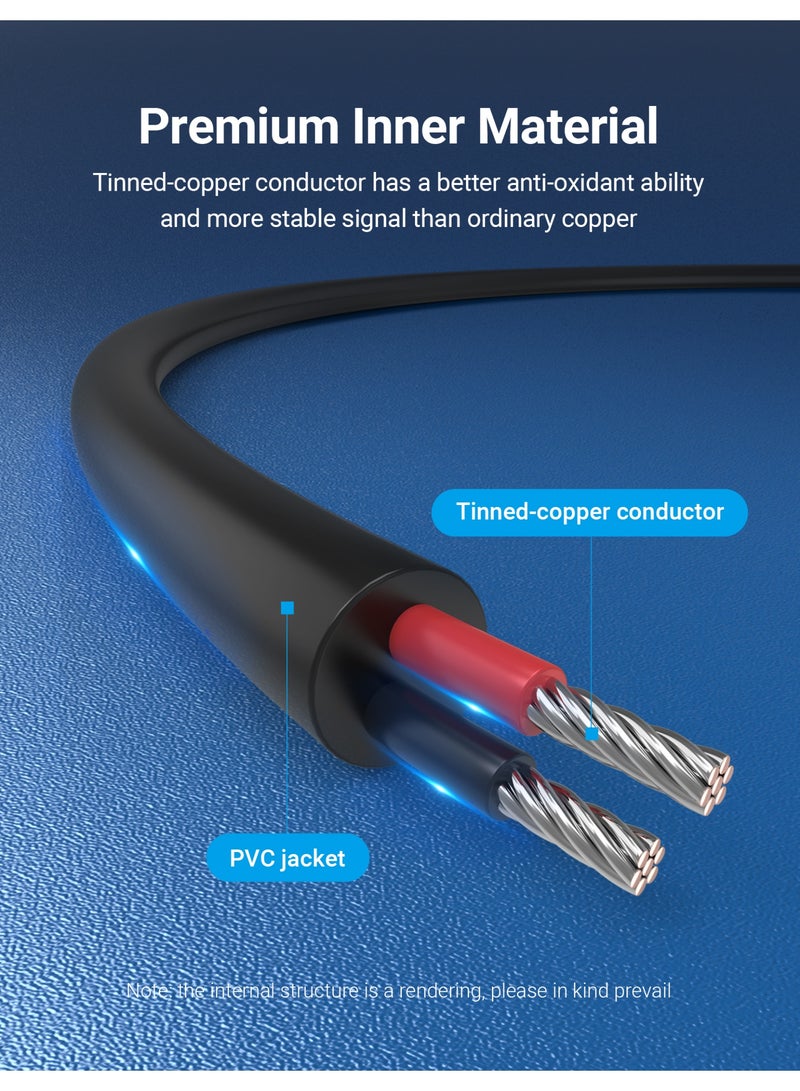 VENTION USB to 5.5mm Barrel Jack 5V DC Power Cable White 0.5m Model # CEYBD - Image 5