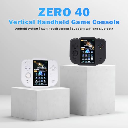 AMPOWN MagicX Zero 40 Retro Handheld Game Console 40 Inch IPS Screen Linux System Sunken Dual Joystick Builtin 64G TF Card Handheld Emulator Support 42G WiFi Bluetooth TV OutputBlack - Image 3