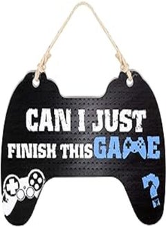 Jetec Jetec Gaming Sign Bedroom Sign Game Controller Wood Sign Game Wood Sign Hanging Gamer Wooden Plaque Gaming Quote Hanging Door Sign for Kids Boys Bedroom Door Wall Decoration (Classic Style) 