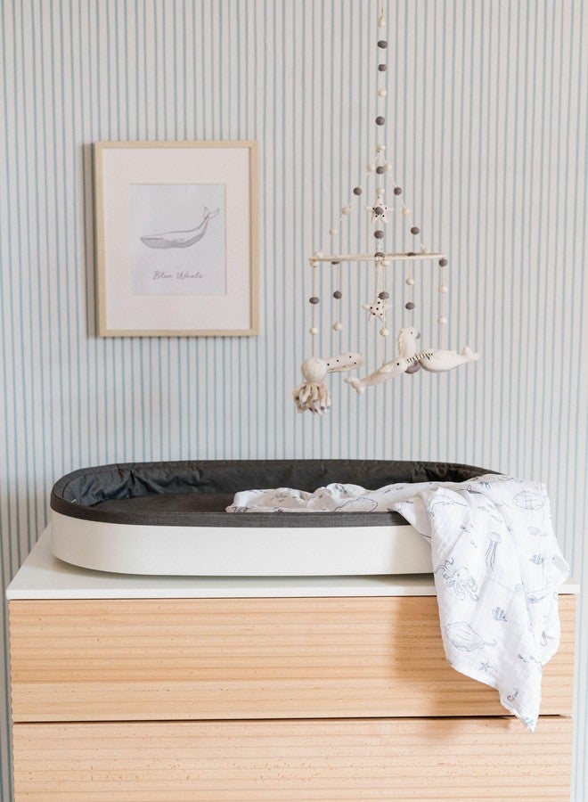 PEHR Muslin Cotton Swaddle, Life Aquatic | Organic Baby Blanket | Ultra-Soft & Versatile | 47” x 47” - Image 2