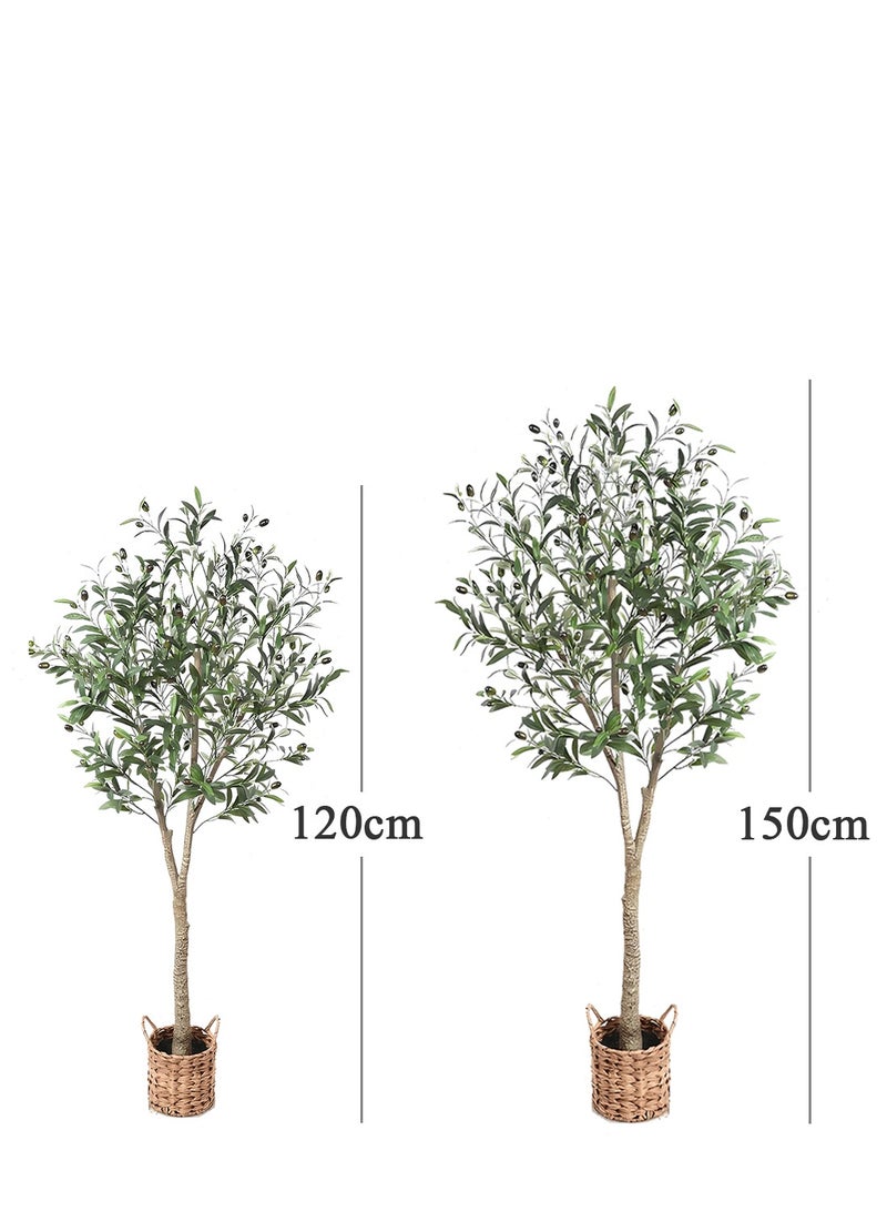Zvezvia Artificial Olive Tree Plant, 120cm 150cm 180cm 210cm Faux Topiary Silk Tree in Pot – Perfect for Indoor & Outdoor Decor, Home, Office, Garden, and Housewarming Gifts - Image 3