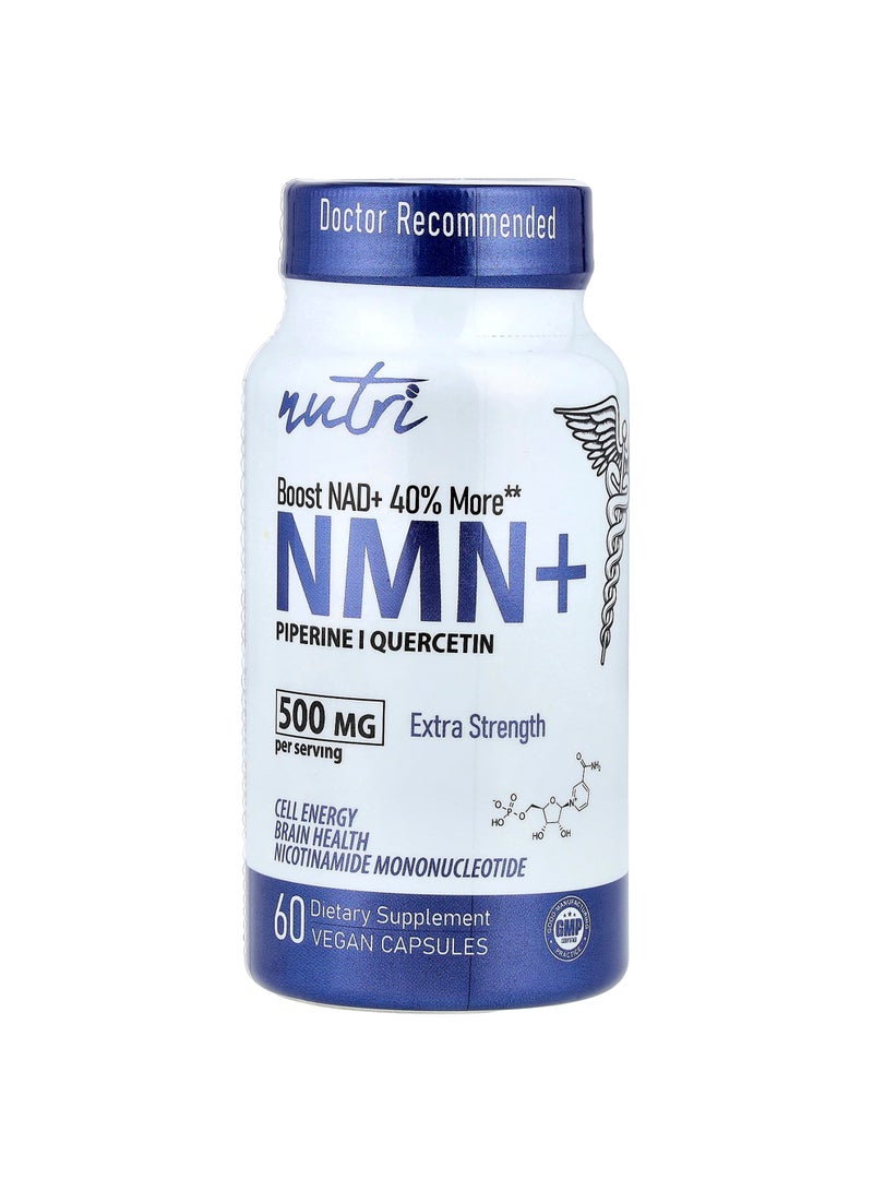 Nutri, NMN+, 60 Vegan Capsules