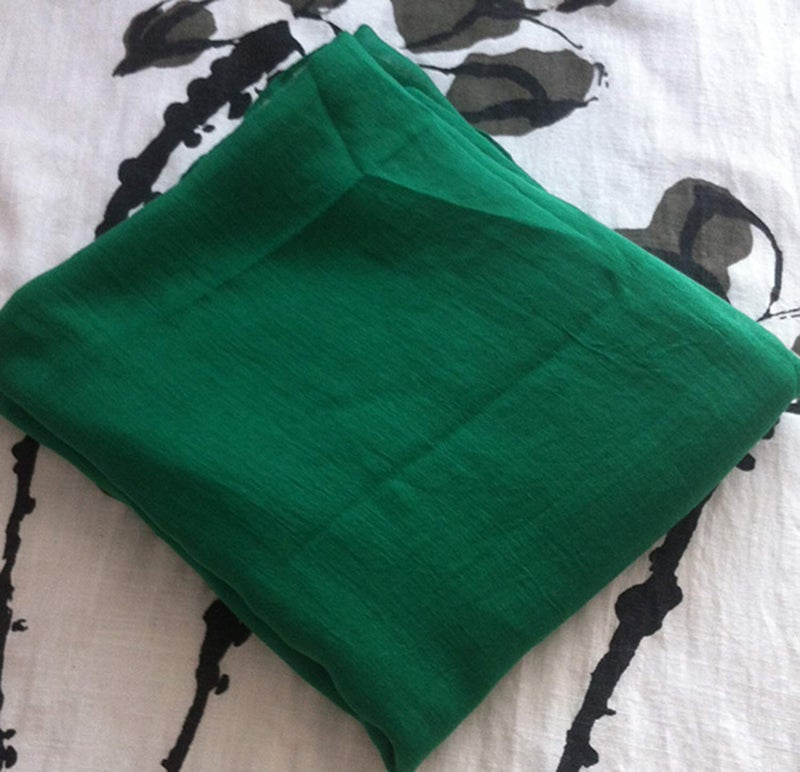 woogwin Women's Cotton Scarves Lady Light Soft Fashion Solid Scarf Wrap Shawl (One Size, DarkGreen) - Image 4